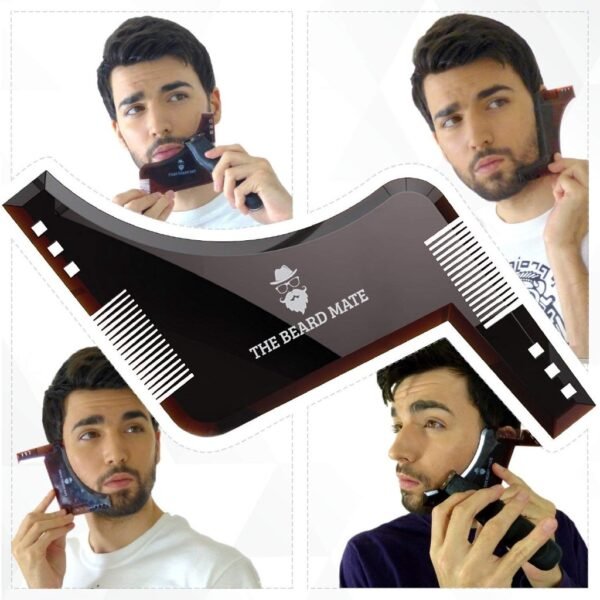 Beard Shaping Tool Template | Beard Shaper Tool Plus Comb - Image 3