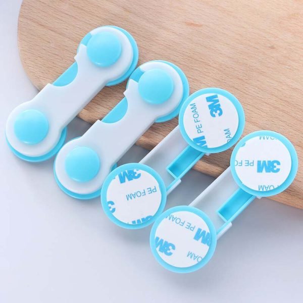 1pc Baby Safety Plastic Security Lock for Cabinet, fridge, Door, Drawers (random Color) - Image 7