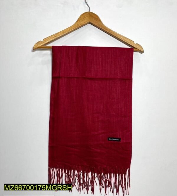 1 Pc Women's Cashmere Slub Lawn Hijab - Image 2
