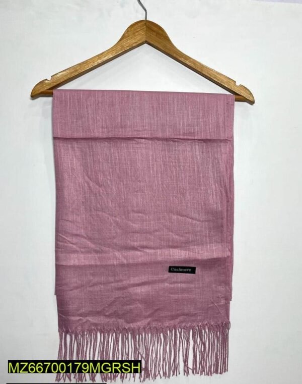 1 Pc Women's Cashmere Slub Lawn Hijab - Image 2