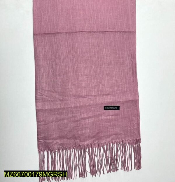 1 Pc Women's Cashmere Slub Lawn Hijab - Image 4