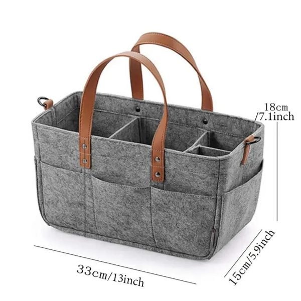Foldable Baby Diaper Caddy Organizer – Portable Storage Basket - Image 7