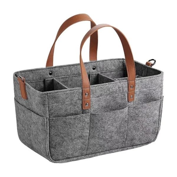 Foldable Baby Diaper Caddy Organizer – Portable Storage Basket - Image 2