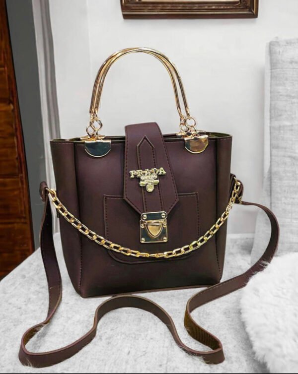 Women’s Rexine plain shoulder bag